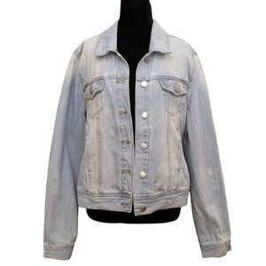 ASHLEY VINTAGE CHARM Light Blue Denim Jacket
